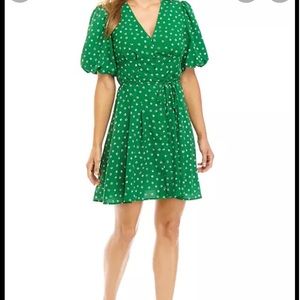 French Connection Adelise Ditsy Verona Dress - Adelise Fern Green